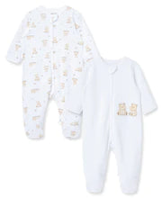 Fluffy Bears Footed One-Piece (2-Pack) 12022