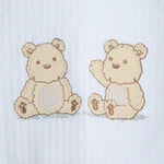 بدلة نوم بغطاء قدمين بطبعة Fluffy Bears (عبوتان) 12022