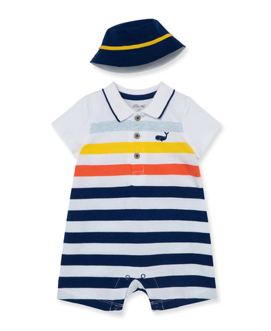 Striped Whale Romper 11520