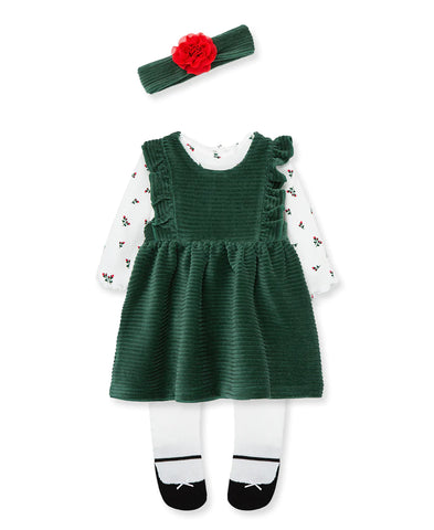 Rosebud Jumper Set with Headband 22-12444