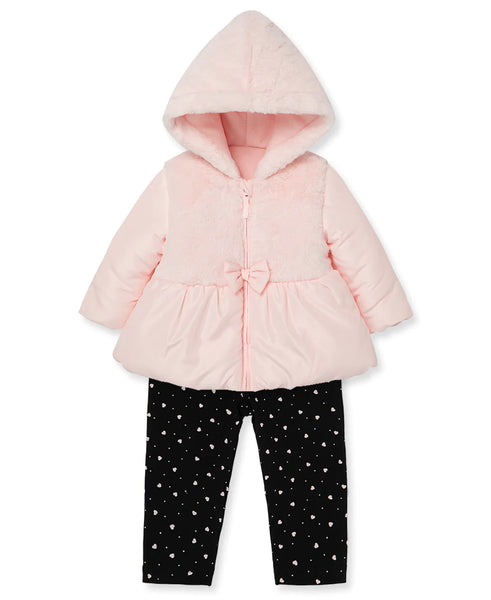 Fuzzy Toddler Jacket Set 22-12096