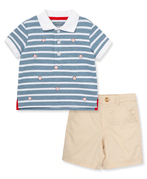 Baseball Polo Short Set 11797