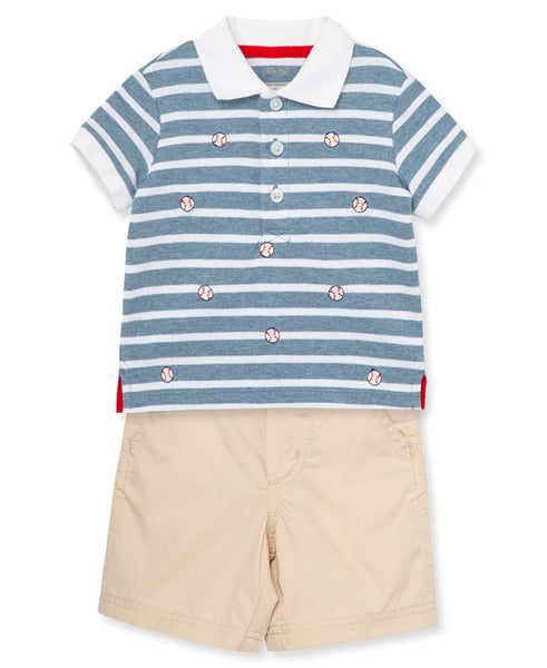 Baseball Polo Short Set 11797