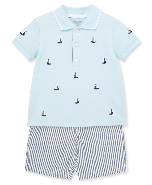 Sail Boat Polo Short Set 13145