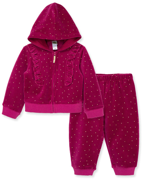 Beet Sparkle 2-Piece Hoodie Set 22-12422