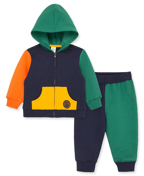 Colorblock 2-Piece Toddler Hoodie Set 22-12527