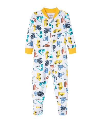 Construction Zip Footed One-Piece 609742