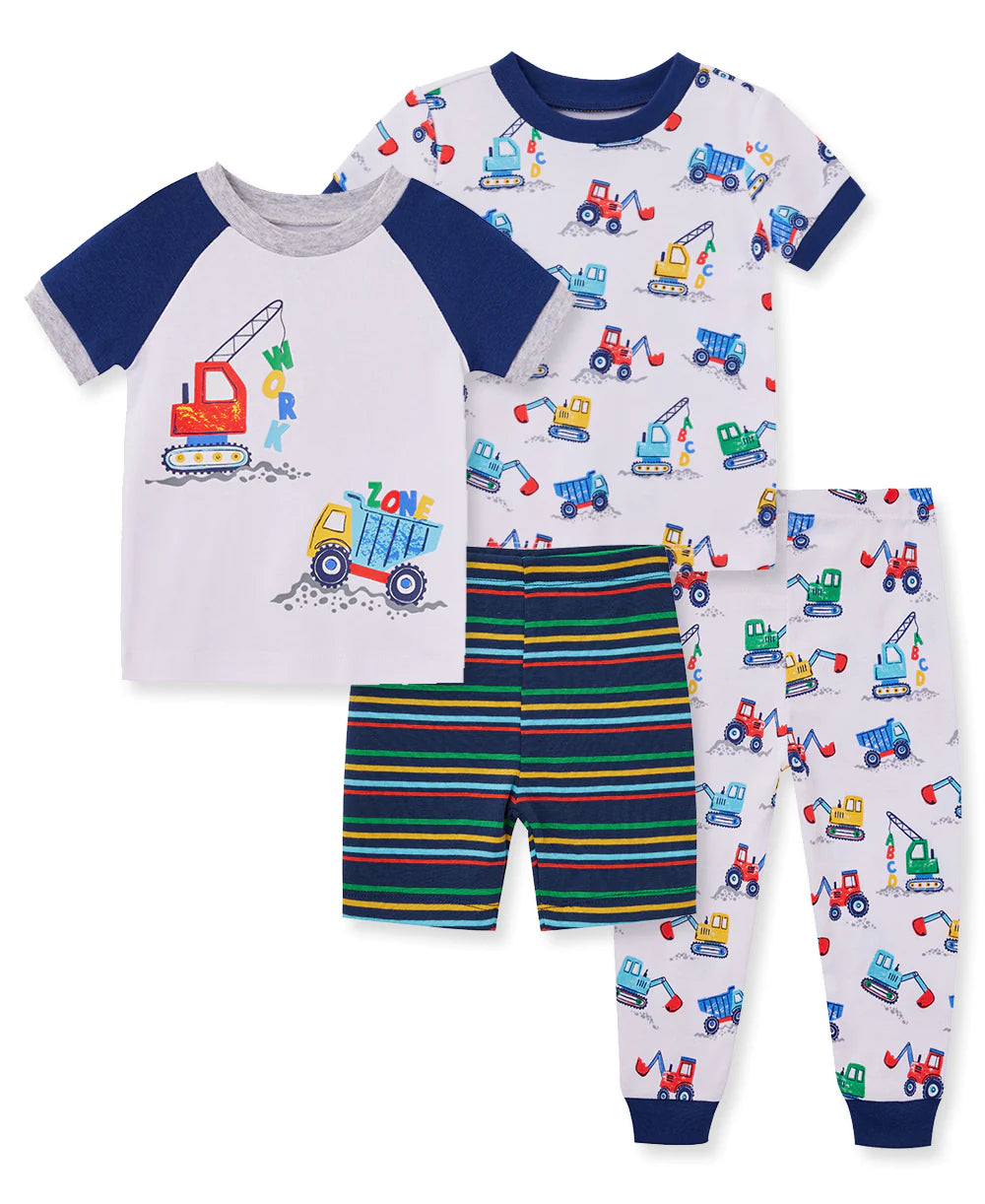 Construction 4-Piece Pajama Set 612792