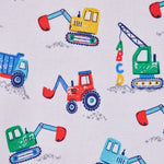 بيجامة بسوستة أمامية بطبعة Construction 612798