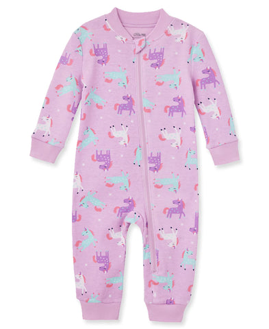 Unicorn Zip Front Pajama 612803
