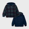 4470 Mayoral Green Plaid Reversible Sherpa Jacket