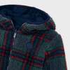 4470 Mayoral Green Plaid Reversible Sherpa Jacket