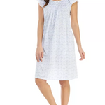 Short Floral Silky Knit Night Gown 203418