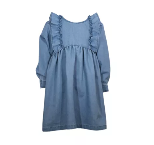 Bonnie Jean Toddler Girls Denim Ruffle Dress Style #: W24122DL