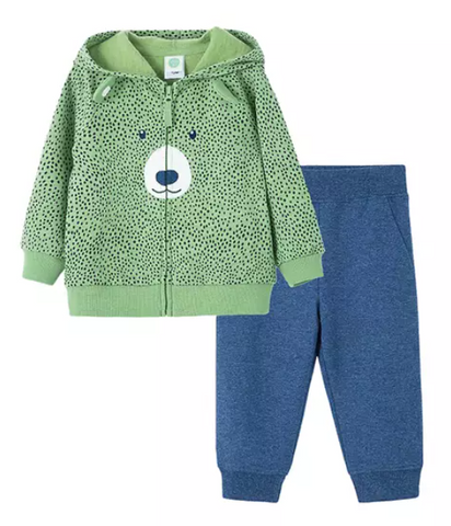 Baby Boys Mixed Multi Media Hoodie and Legging Set 11273