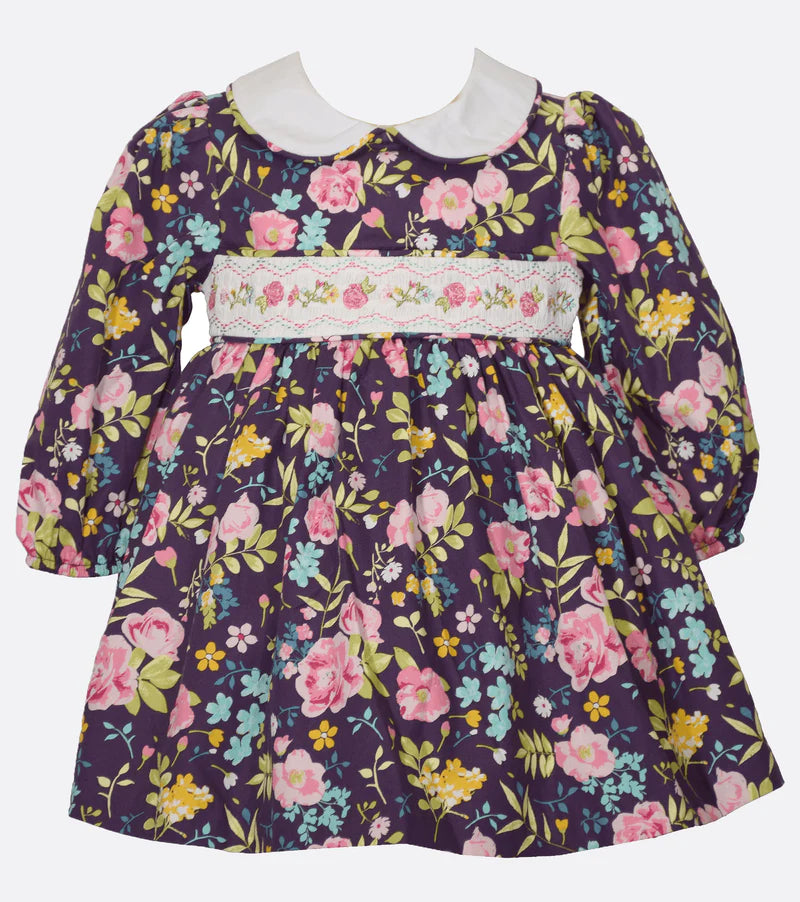 ROBIN SMOCKED FLORAL DRESS 10174