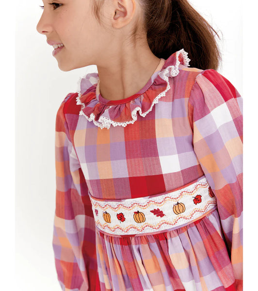 ELAINE SMOCKED HARVEST DRESS 22 -10460