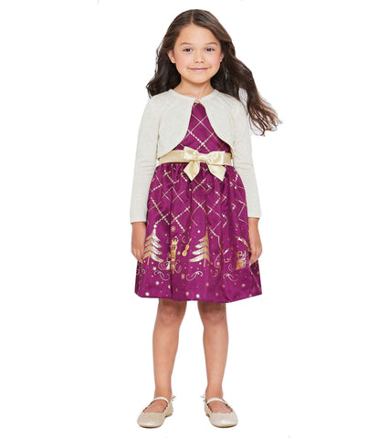 SAMMIE NUTCRACKER DRESS WITH CARDIGAN 14393