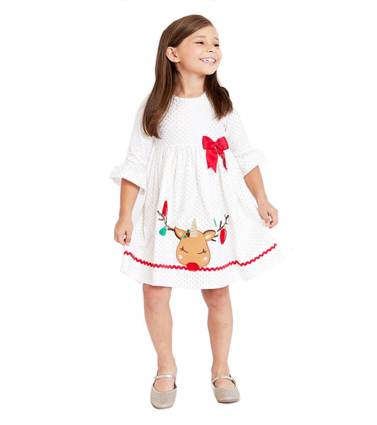 Toddler Girls Reindeer Dress 21846