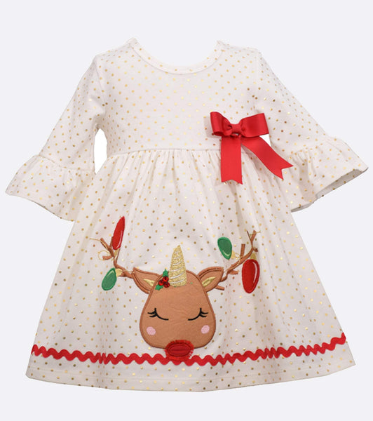 Toddler Girls Reindeer Dress 21846