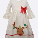 Toddler Girls Reindeer Dress 21846
