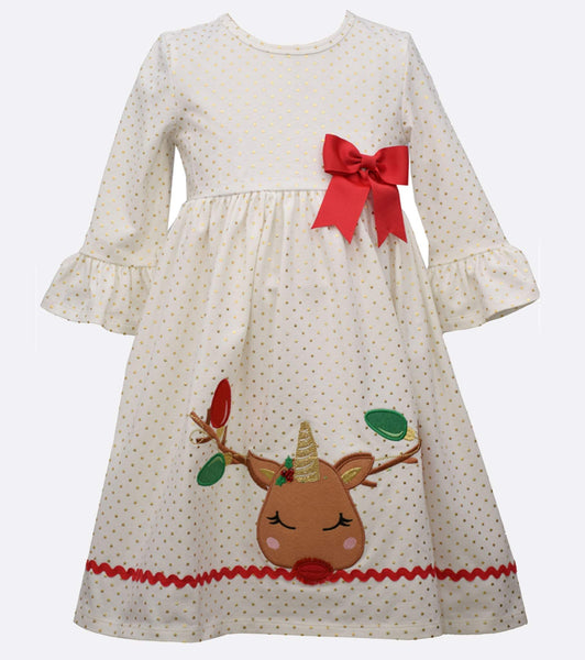 Toddler Girls Reindeer Dress 21846