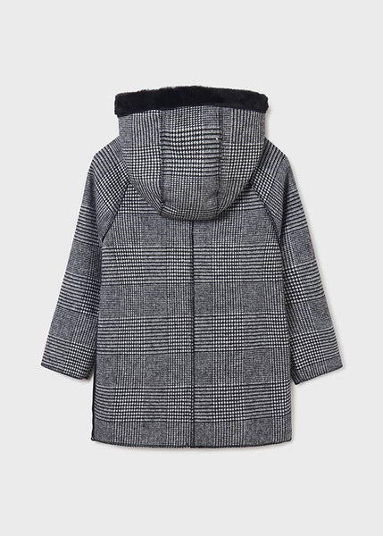 Checked coat for girl Art. 12-07477-056