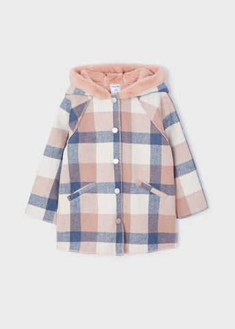 Girl's plaid coat Art. 12-04485-052