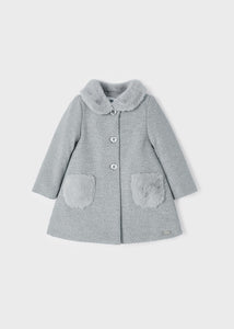 Structured knit coat for baby Art. 12-02432-028