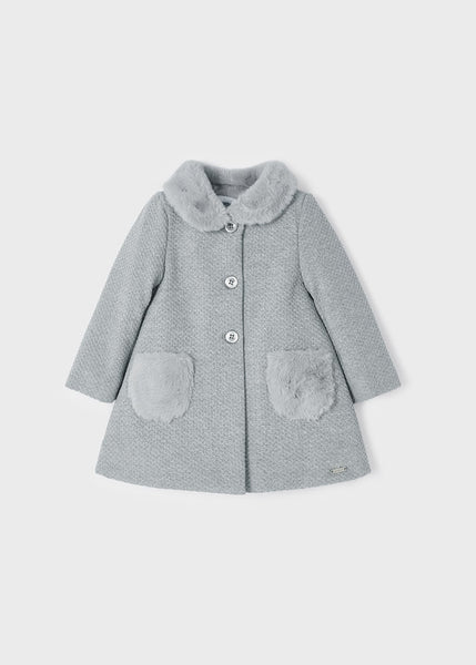 Structured knit coat for baby Art. 12-02432-028