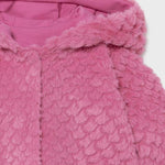 Reversible teddy coat for baby girl Art. 11-02437-022 WITH Baby girl plaid dress Art. 11-02917-007