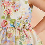 Printed Linen Dress For Girl Ref. 23-5034-3