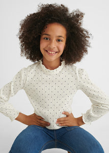 Printed knit blouse for girl 7173-11\7031-17\7591-57