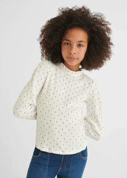 Printed knit blouse for girl 7173-11\7031-17\7591-57