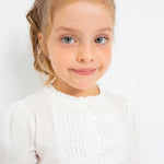 Short-sleeved poplin blouse for girl Art. 23-03138-010