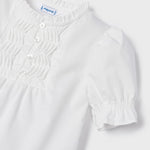 Short-sleeved poplin blouse for girl Art. 23-03138-010