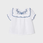 Plumeti short-sleeved blouse with cotton embroidery for girl Art. 23-03142-019