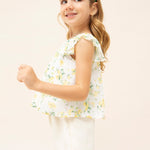 Girl's Printed Chiffon Sleeveless Blouse Art. 23-03136-038