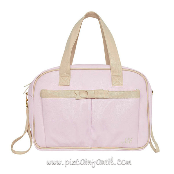 Mayoral leatherette maternity bag with bow PINK COLOR 19753-36
