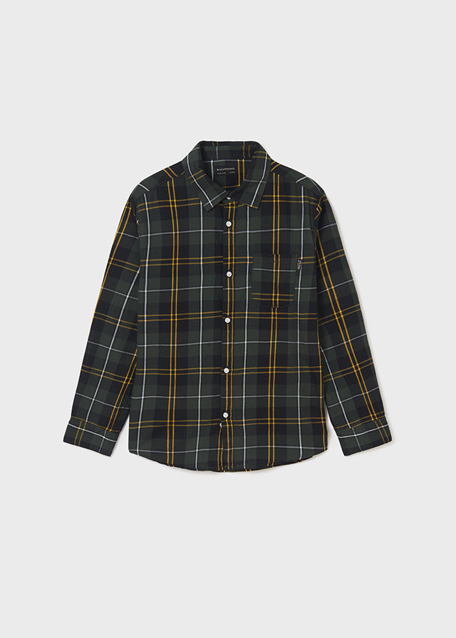 Checked long-sleeved shirt for boy ECOFRIENDS