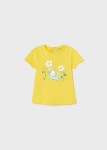 T-shirt with a printed motif in sustainable cotton for babies Art. 23-01013-093