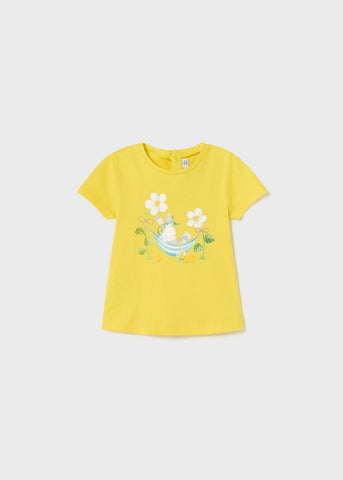 T-shirt with a printed motif in sustainable cotton for babies Art. 23-01013-093