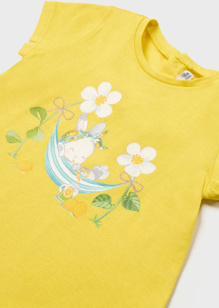 T-shirt with a printed motif in sustainable cotton for babies Art. 23-01013-093