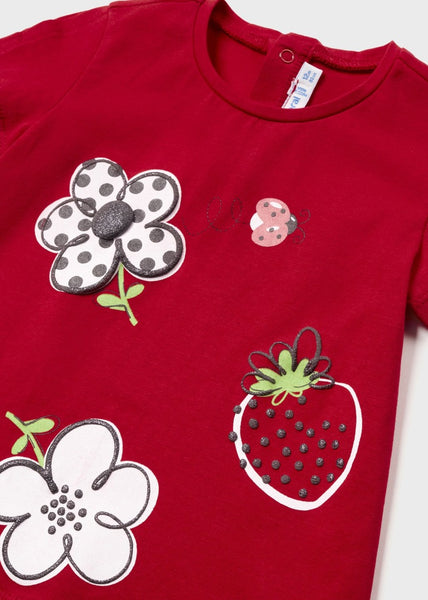 T-shirt with a printed motif in sustainable cotton for babies Art. 23-01014-010