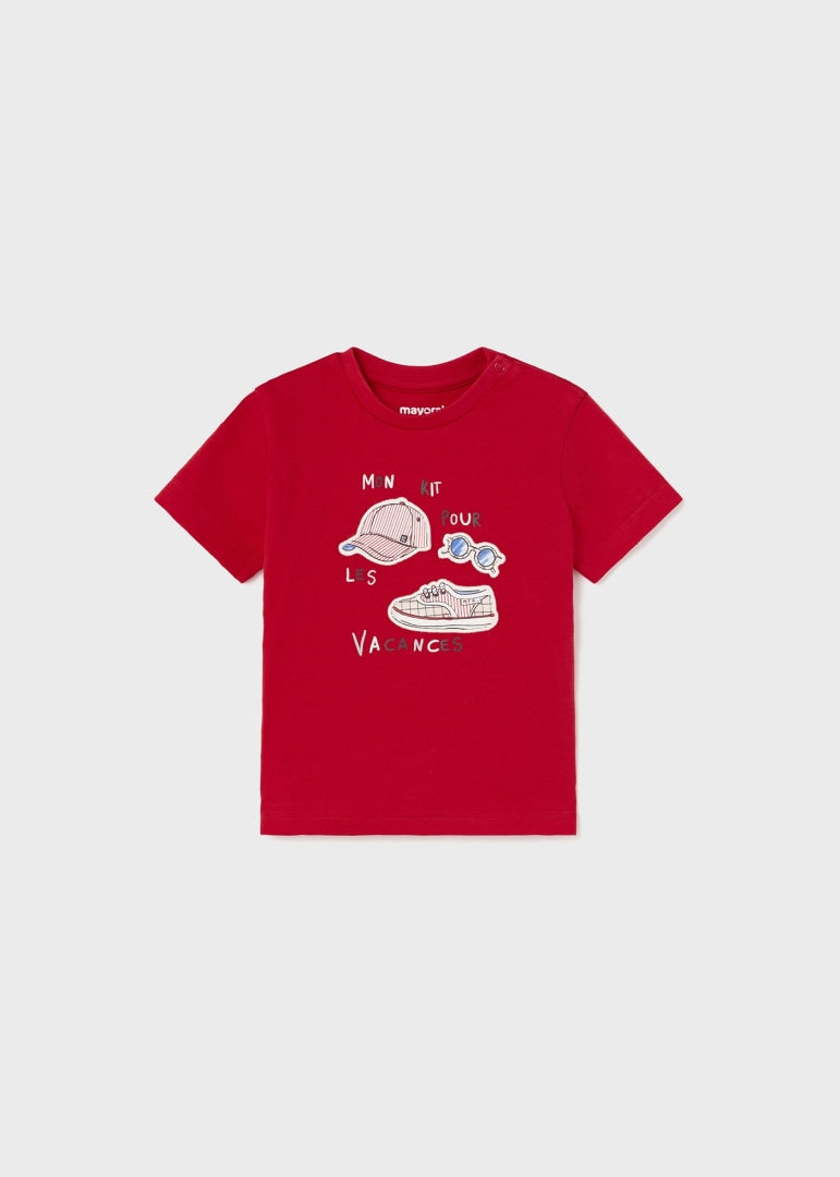 T-shirt with a printed motif in sustainable cotton for babies Art. 23-01025-035