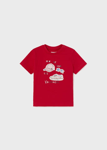 T-shirt with a printed motif in sustainable cotton for babies Art. 23-01025-035