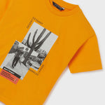 T-shirt with a printed motif in sustainable cotton for a boy Art. 23-06073-093