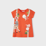 Girls' sustainable cotton printed pirate leggings Art. 23-03778-079