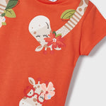 Girls' sustainable cotton printed pirate leggings Art. 23-03778-079