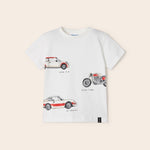 T-shirt with a printed motif in sustainable cotton for a boy Art. 23-03001-040